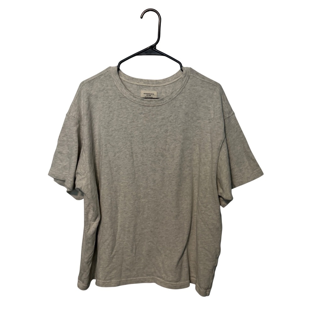 Buck Mason Field Spec 90s Boxy Heavy Tee Shirt Mens XL Heather Oat Beige Tan